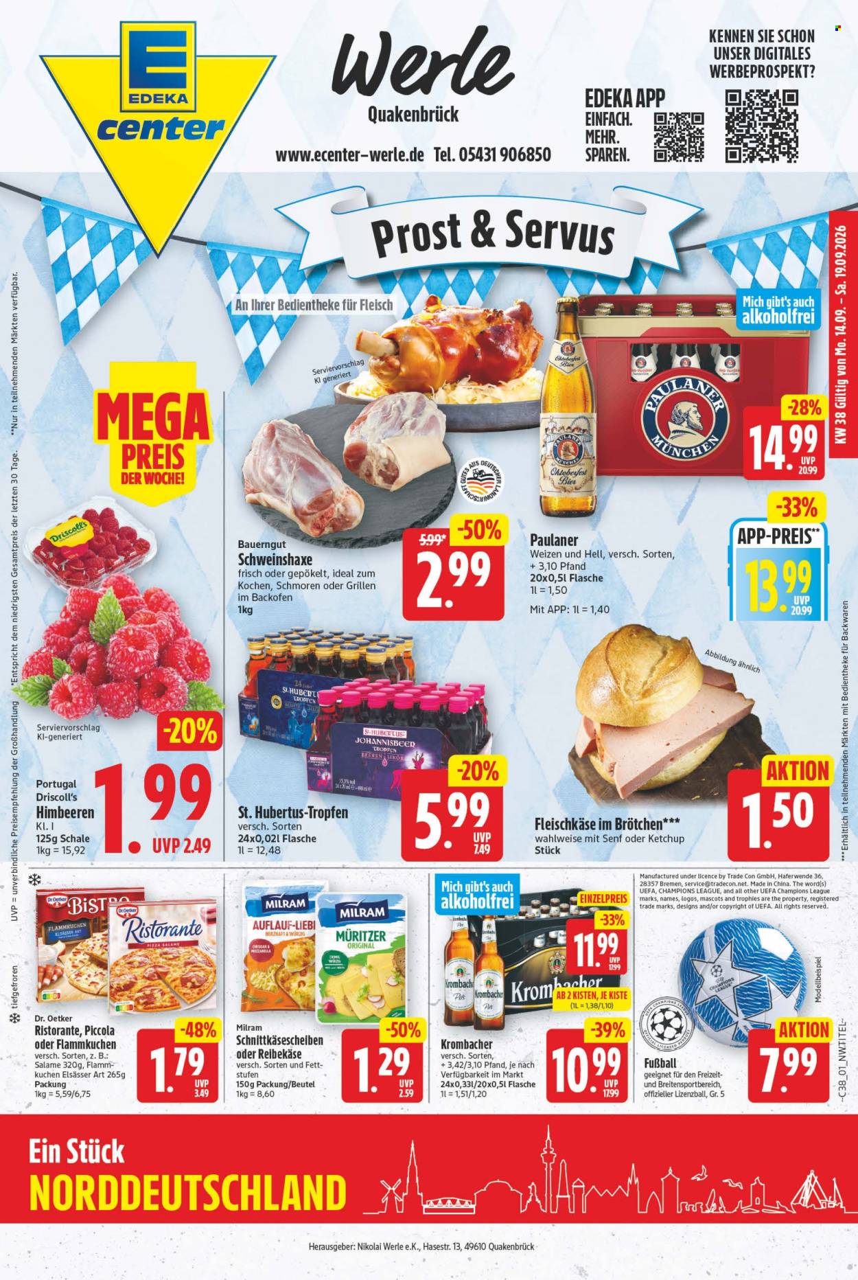 E center Prospekte  - 14.09.2026 - 19.09.2026. Seite 1