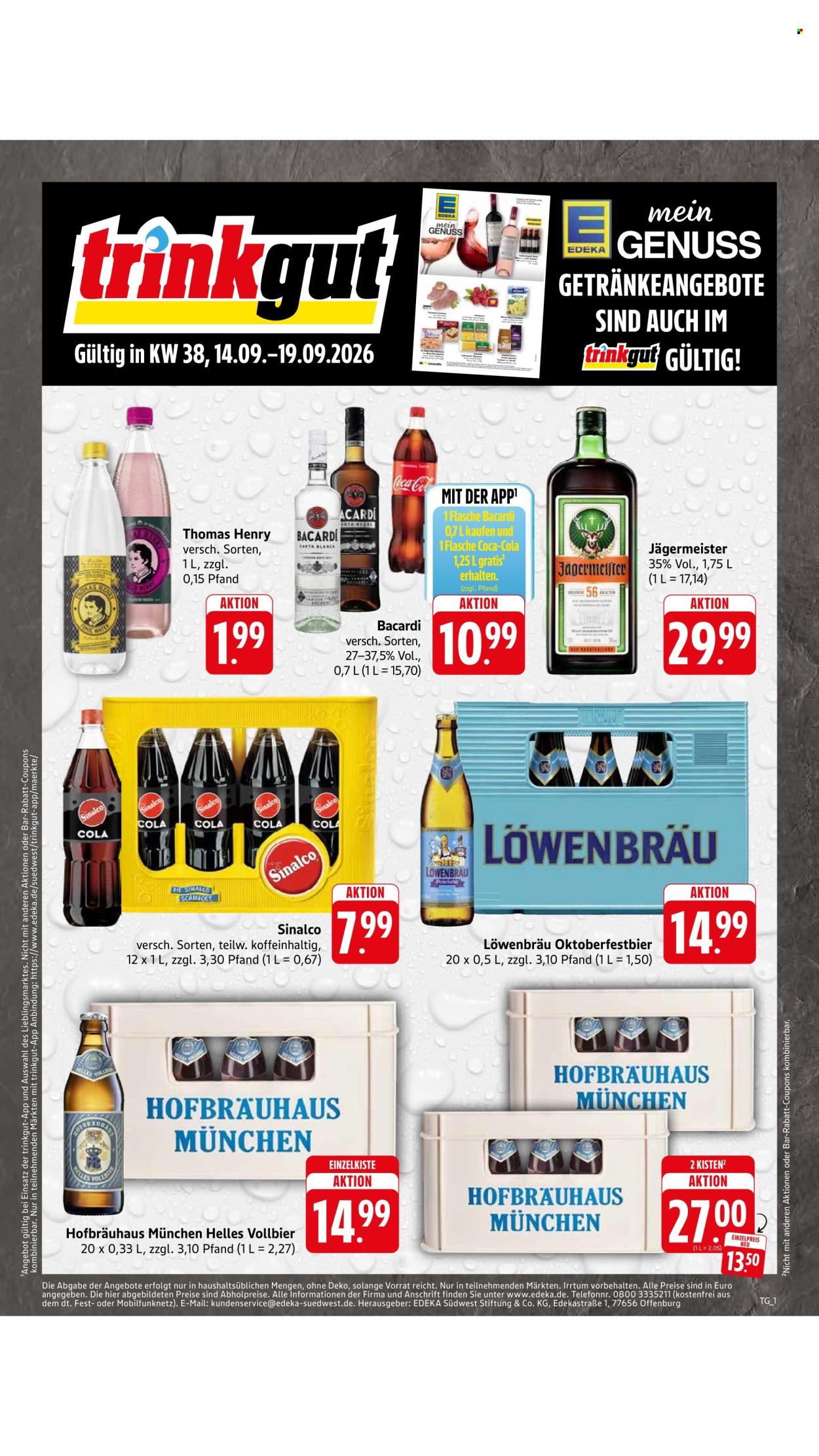 Edeka Prospekte  - 14.09.2026 - 19.09.2026. Seite 50