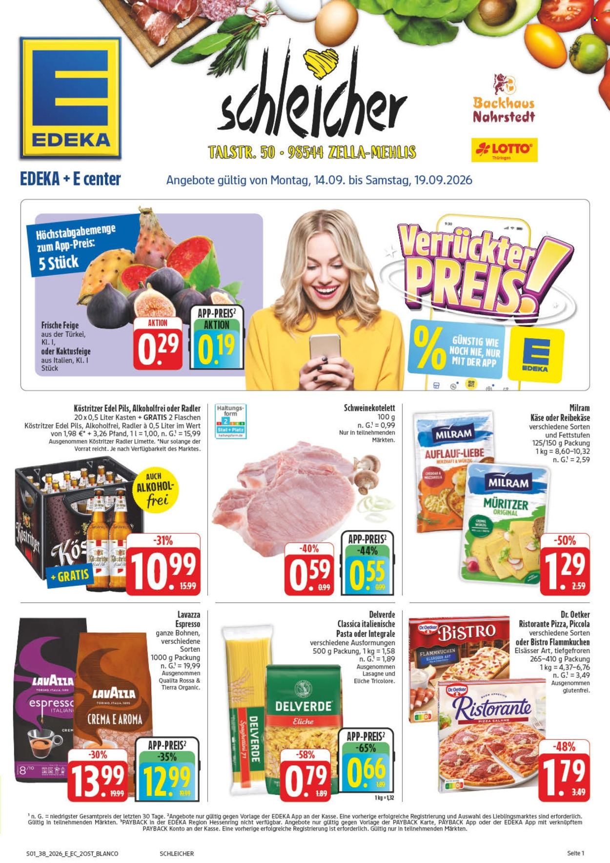 Edeka Prospekte  - 14.09.2026 - 19.09.2026. Seite 1