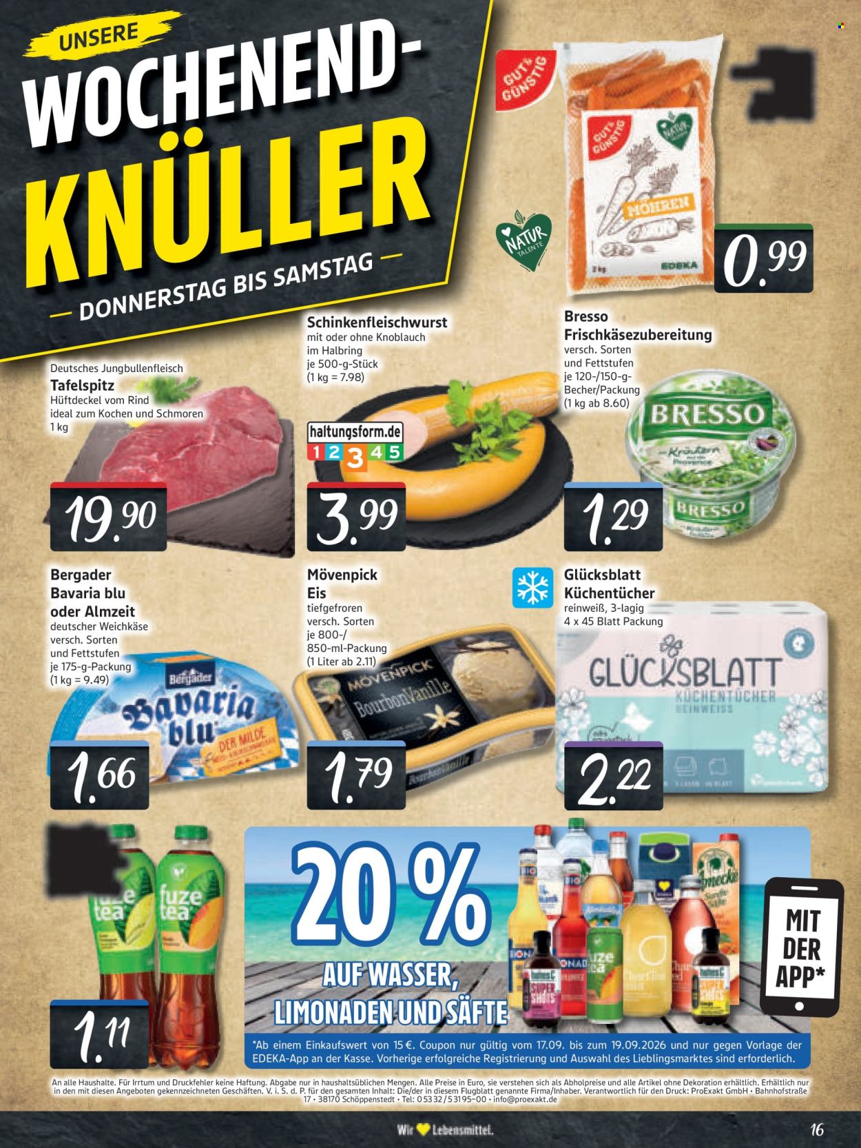Edeka Prospekte  - 14.09.2026 - 19.09.2026. Seite 16