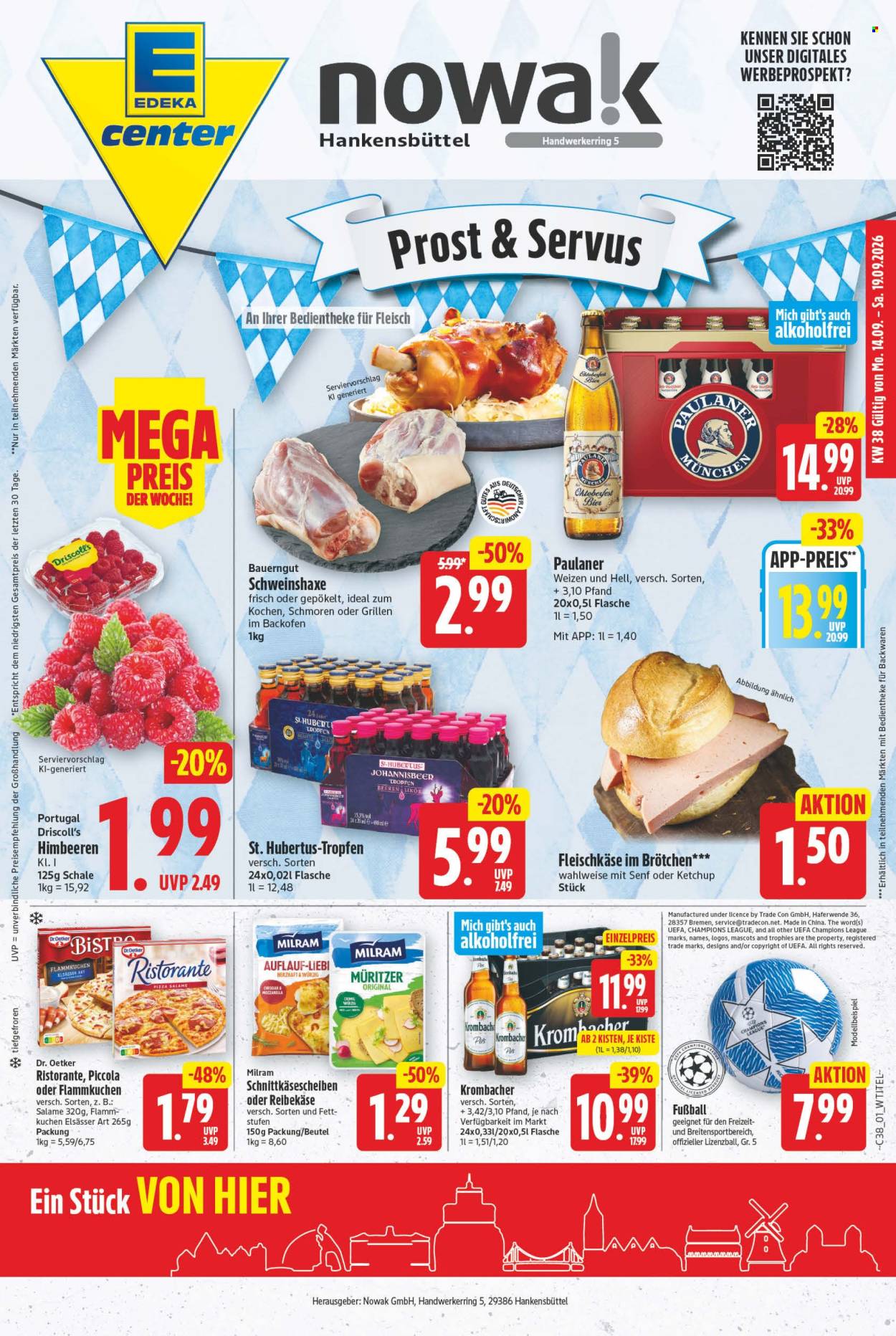 E center Prospekte  - 14.09.2026 - 19.09.2026. Seite 1