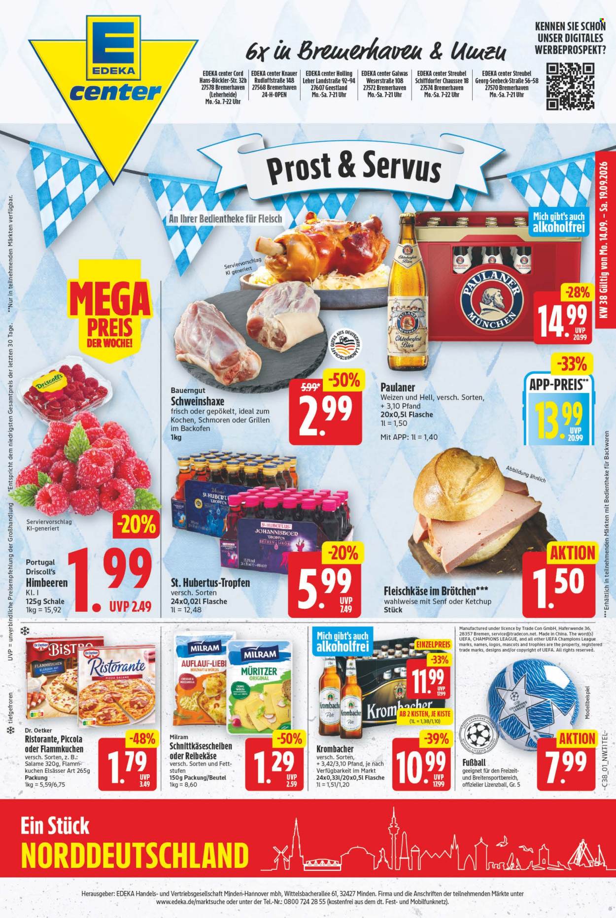 E center Prospekte  - 14.09.2026 - 19.09.2026. Seite 1