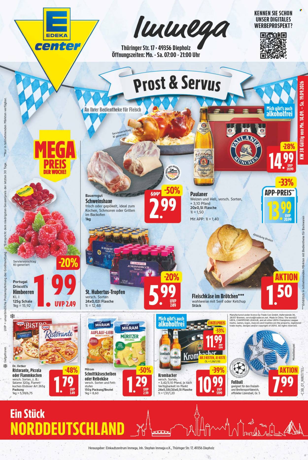 E center Prospekte  - 14.09.2026 - 19.09.2026. Seite 1