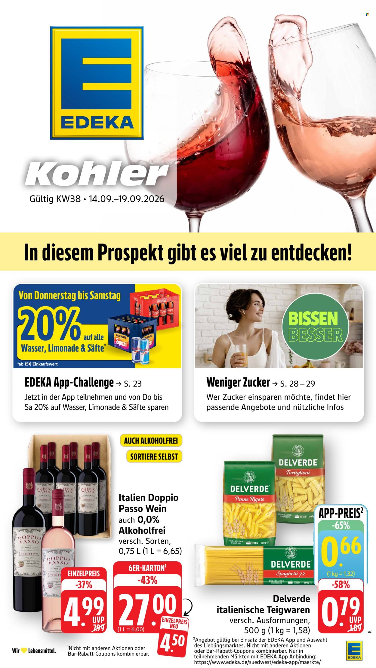 Edeka Prospekte  - 14.09.2026 - 19.09.2026. Seite 1