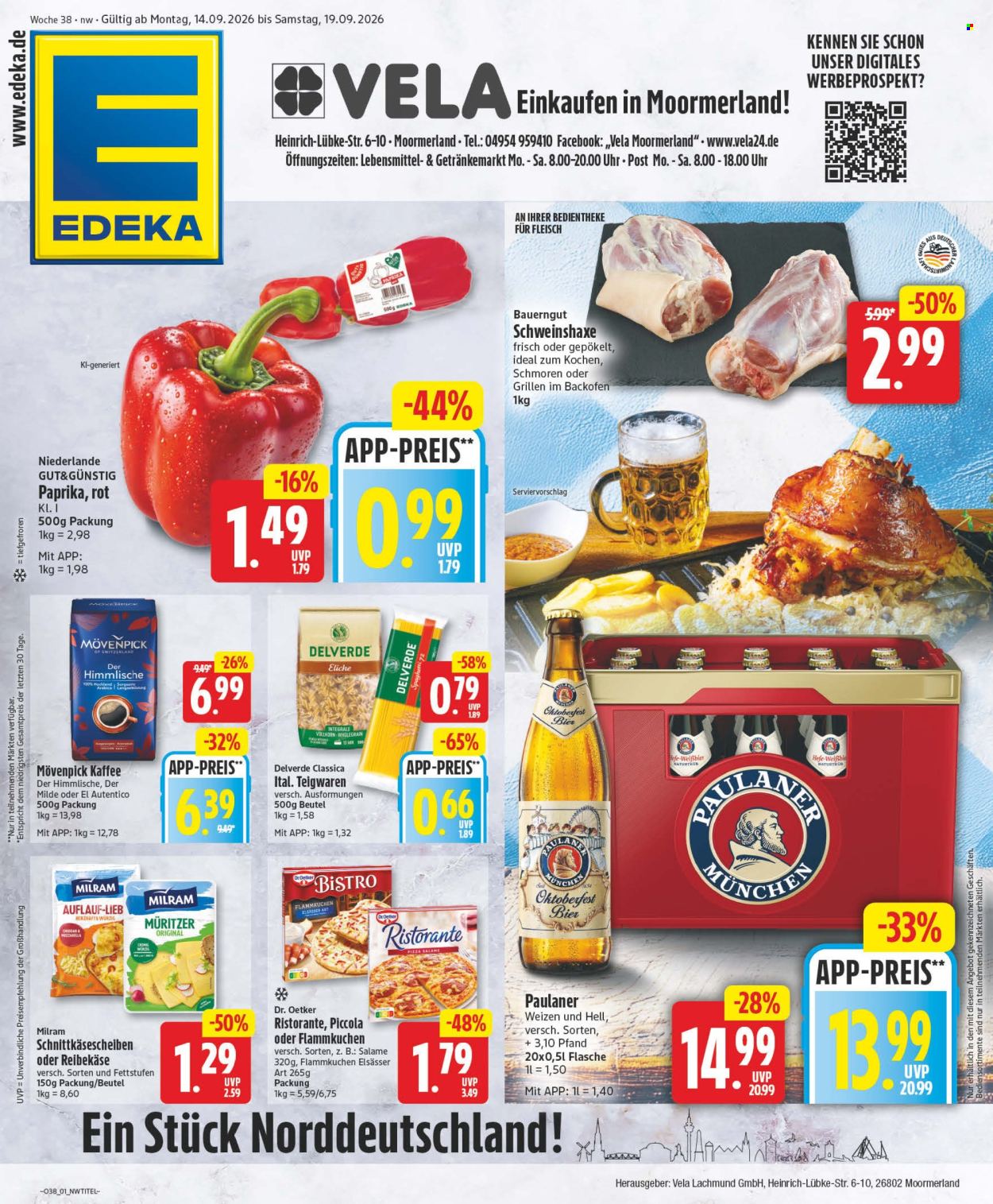 Edeka Prospekte  - 14.09.2026 - 19.09.2026. Seite 1