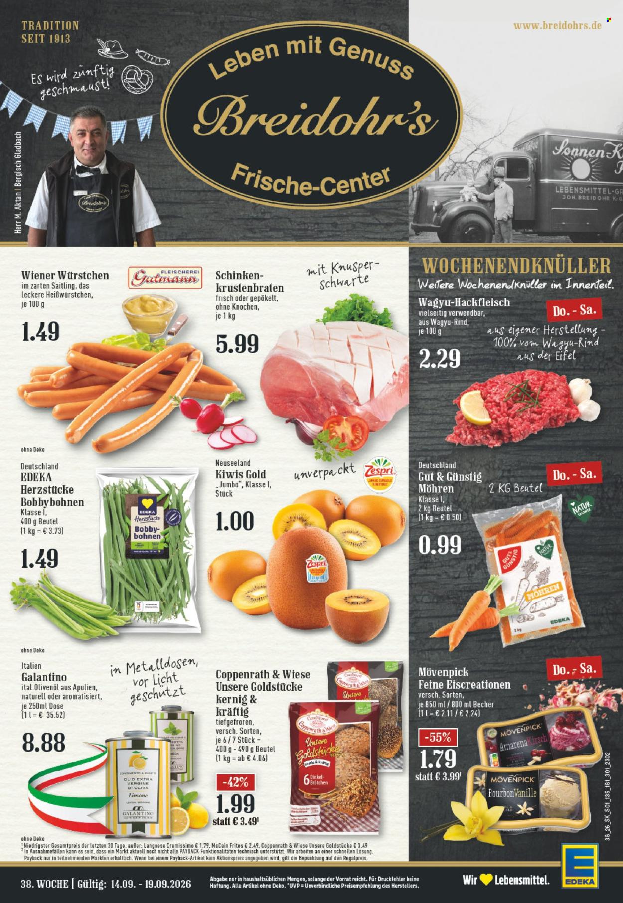 E center Prospekte  - 14.09.2026 - 19.09.2026. Seite 1