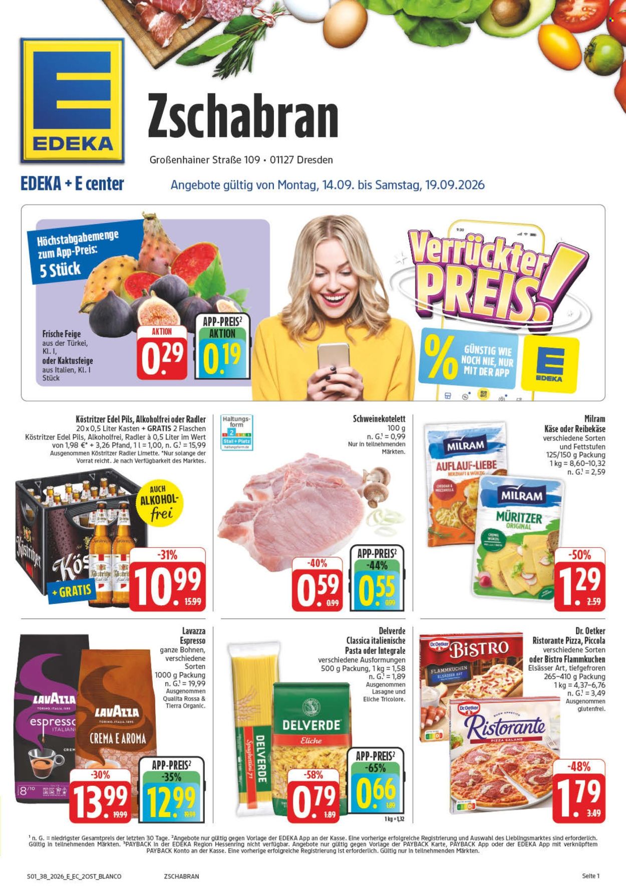 Edeka Prospekte  - 14.09.2026 - 19.09.2026. Seite 1