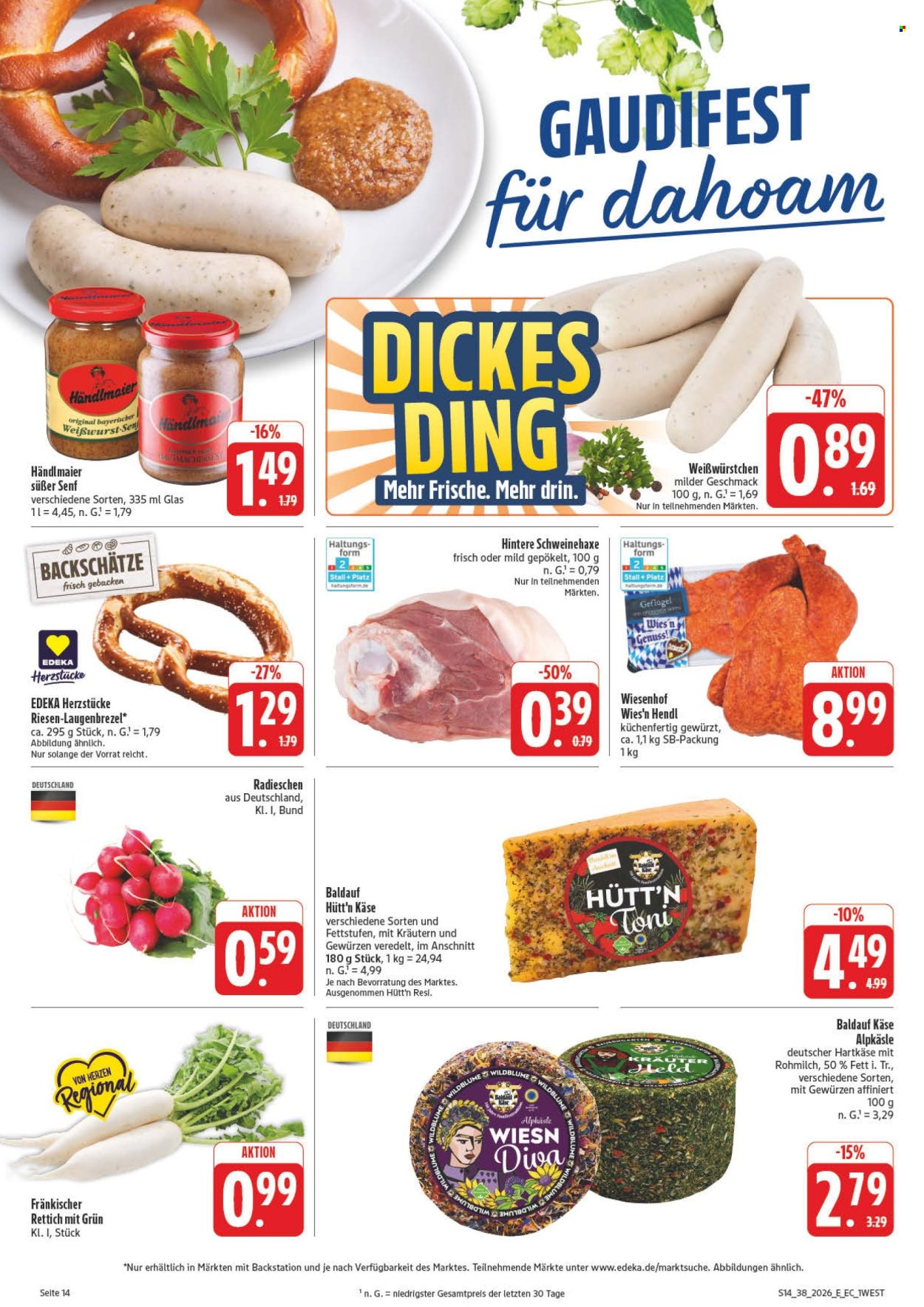 Edeka Prospekte  - 14.09.2026 - 19.09.2026. Seite 20