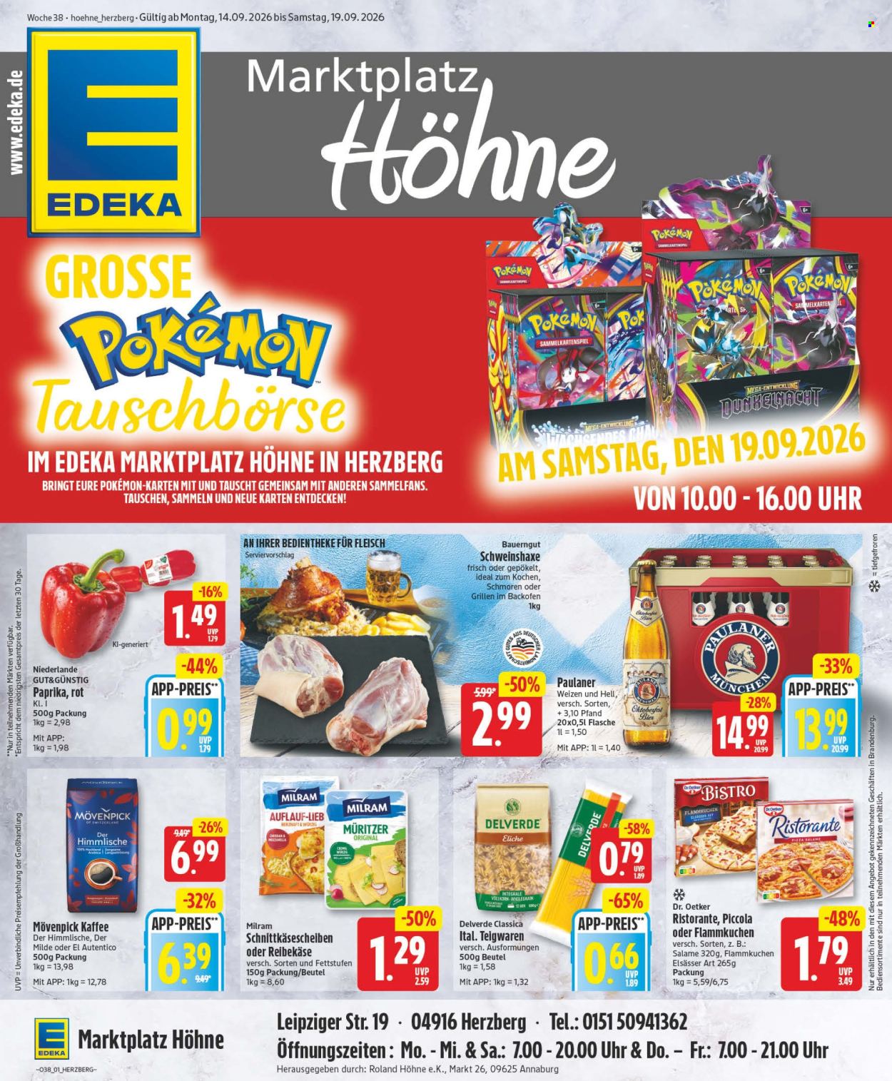 Edeka Prospekte  - 14.09.2026 - 19.09.2026. Seite 1