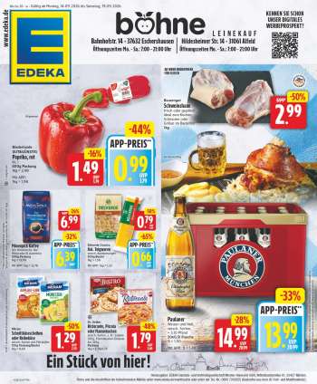 Prospekte Edeka - 14.09.2026 - 19.09.2026.