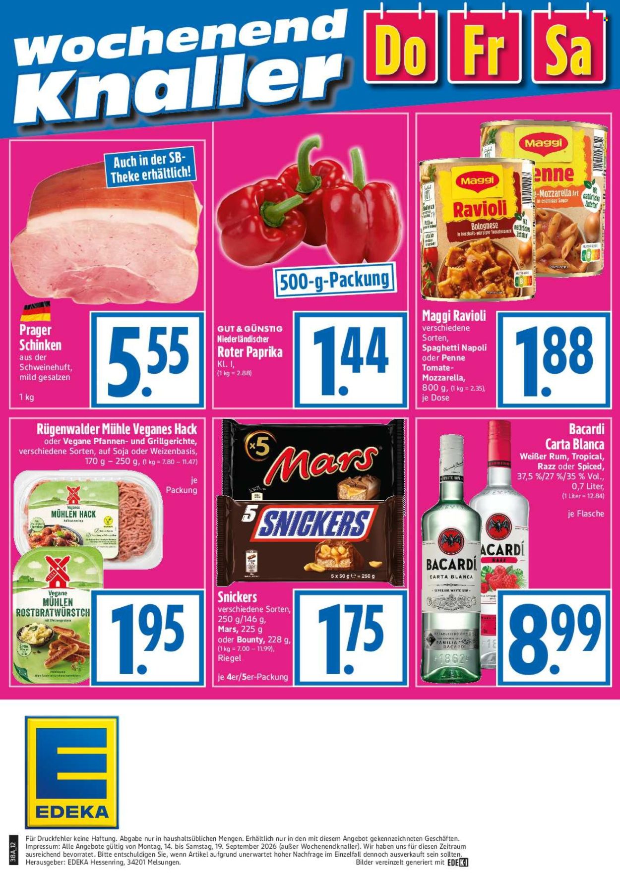 Edeka Prospekte  - 14.09.2026 - 19.09.2026. Seite 12