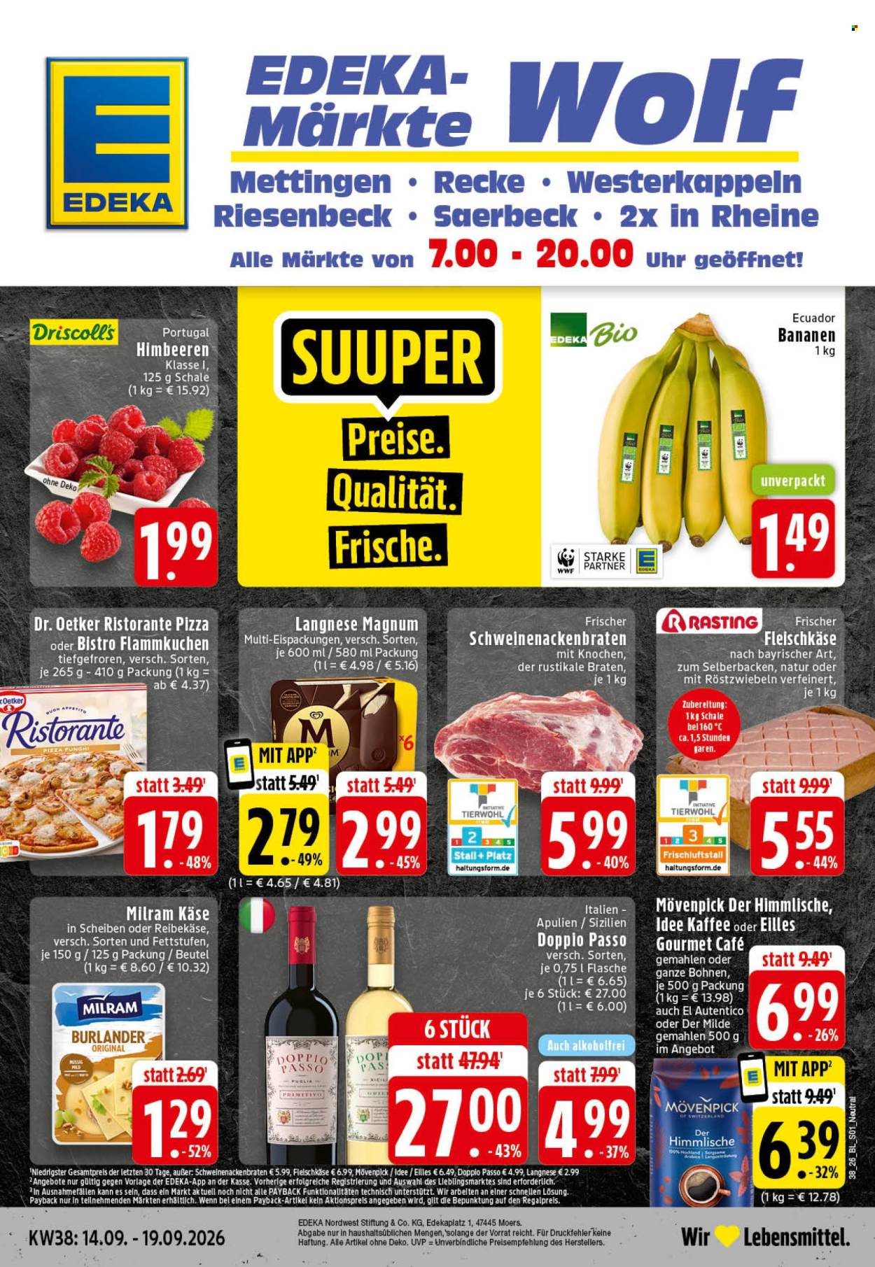 Edeka Prospekte  - 14.09.2026 - 19.09.2026. Seite 1