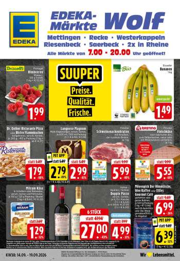 Prospekte Edeka - 14.09.2026 - 19.09.2026.