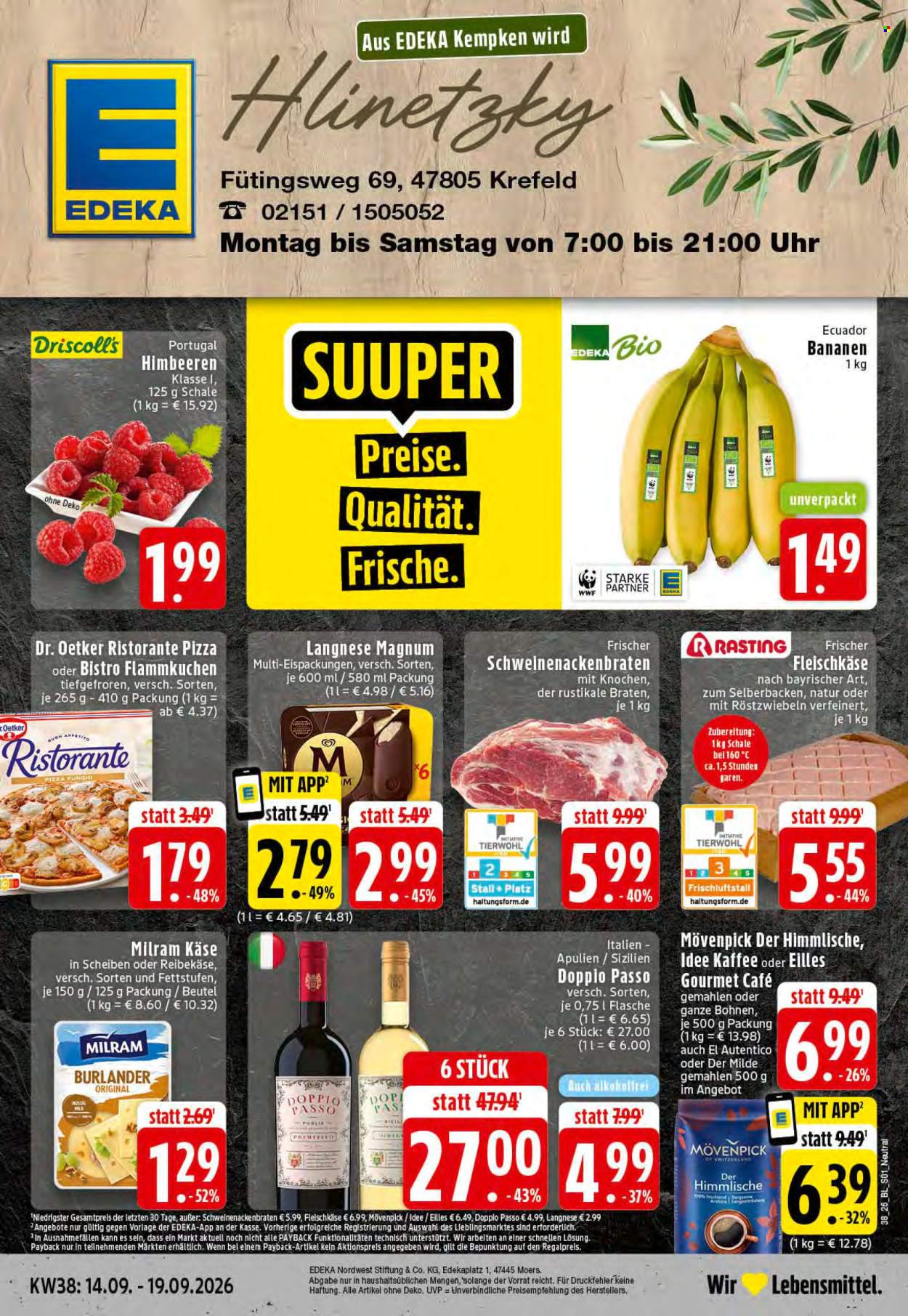 Edeka Prospekte  - 14.09.2026 - 19.09.2026. Seite 1