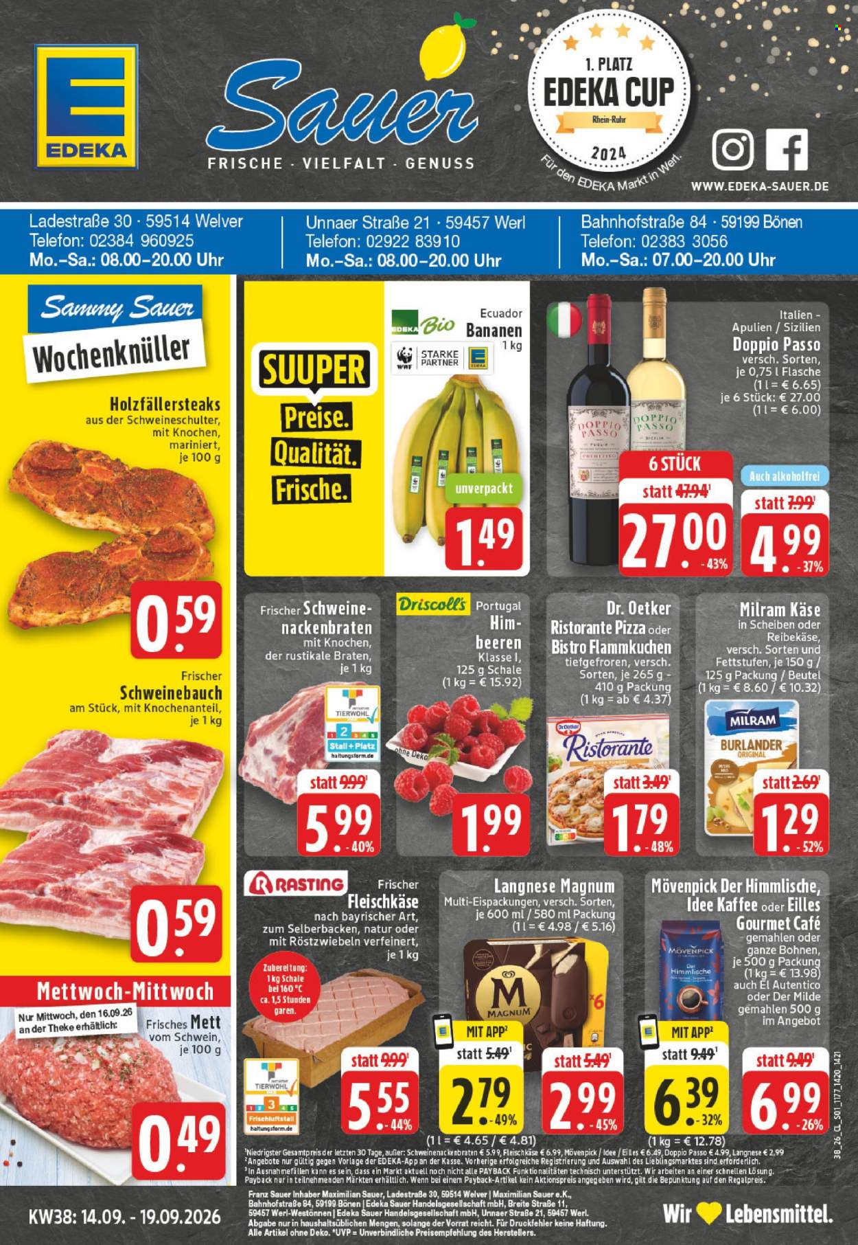 Edeka Prospekte  - 14.09.2026 - 19.09.2026. Seite 1