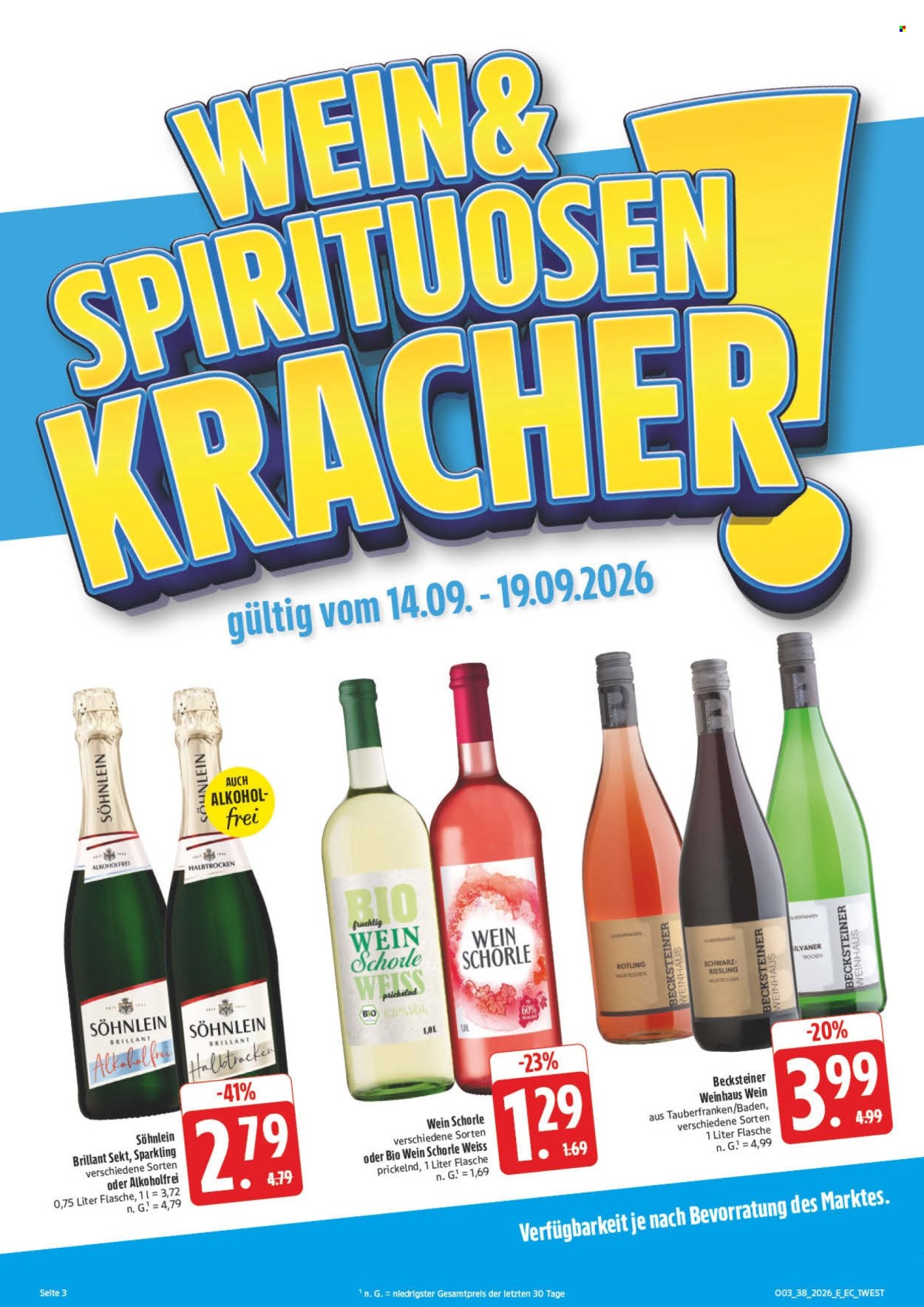 E center Prospekte  - 14.09.2026 - 19.09.2026. Seite 6