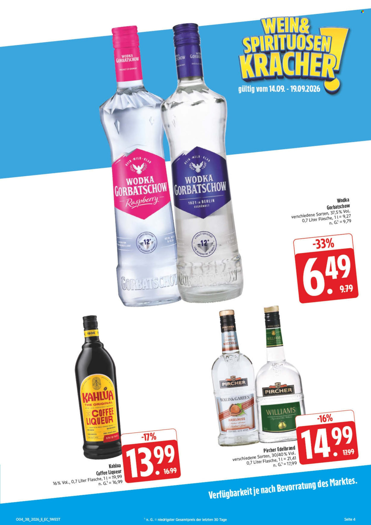 E center Prospekte  - 14.09.2026 - 19.09.2026. Seite 7