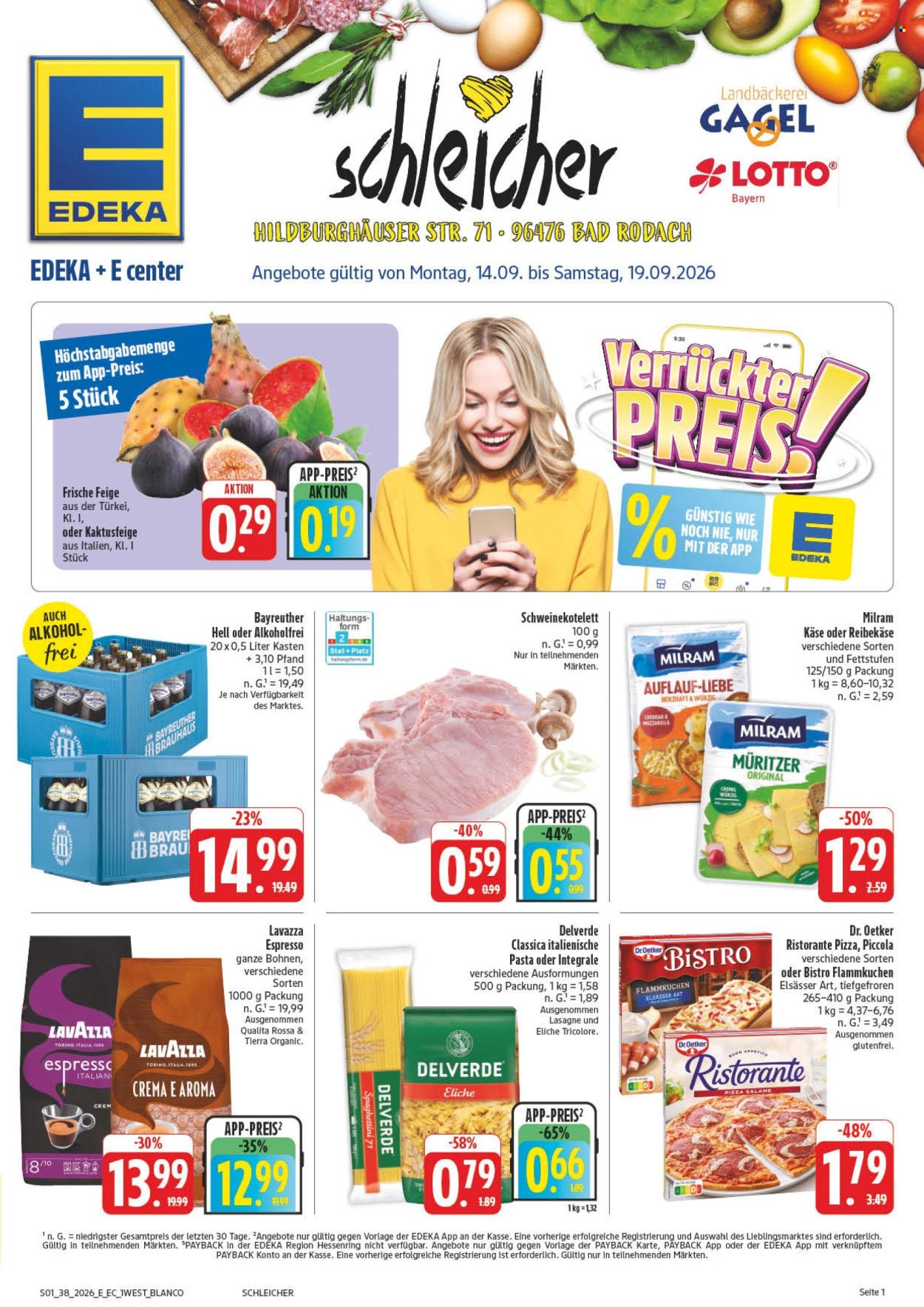 Edeka Prospekte  - 14.09.2026 - 19.09.2026. Seite 1