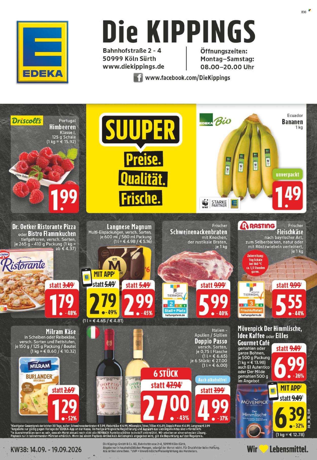 Edeka Prospekte  - 14.09.2026 - 19.09.2026. Seite 1
