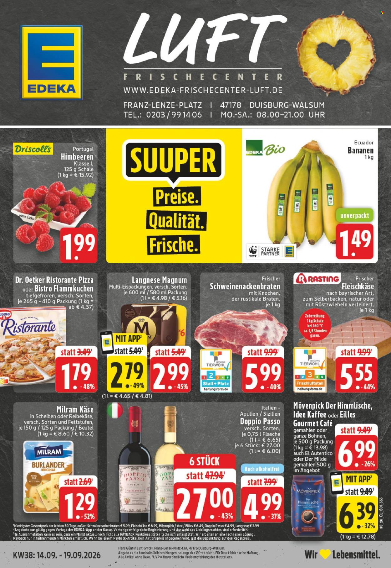 Edeka Prospekte  - 14.09.2026 - 19.09.2026. Seite 1