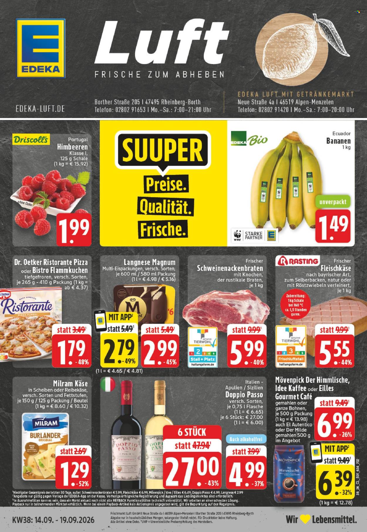 Edeka Prospekte  - 14.09.2026 - 19.09.2026. Seite 1