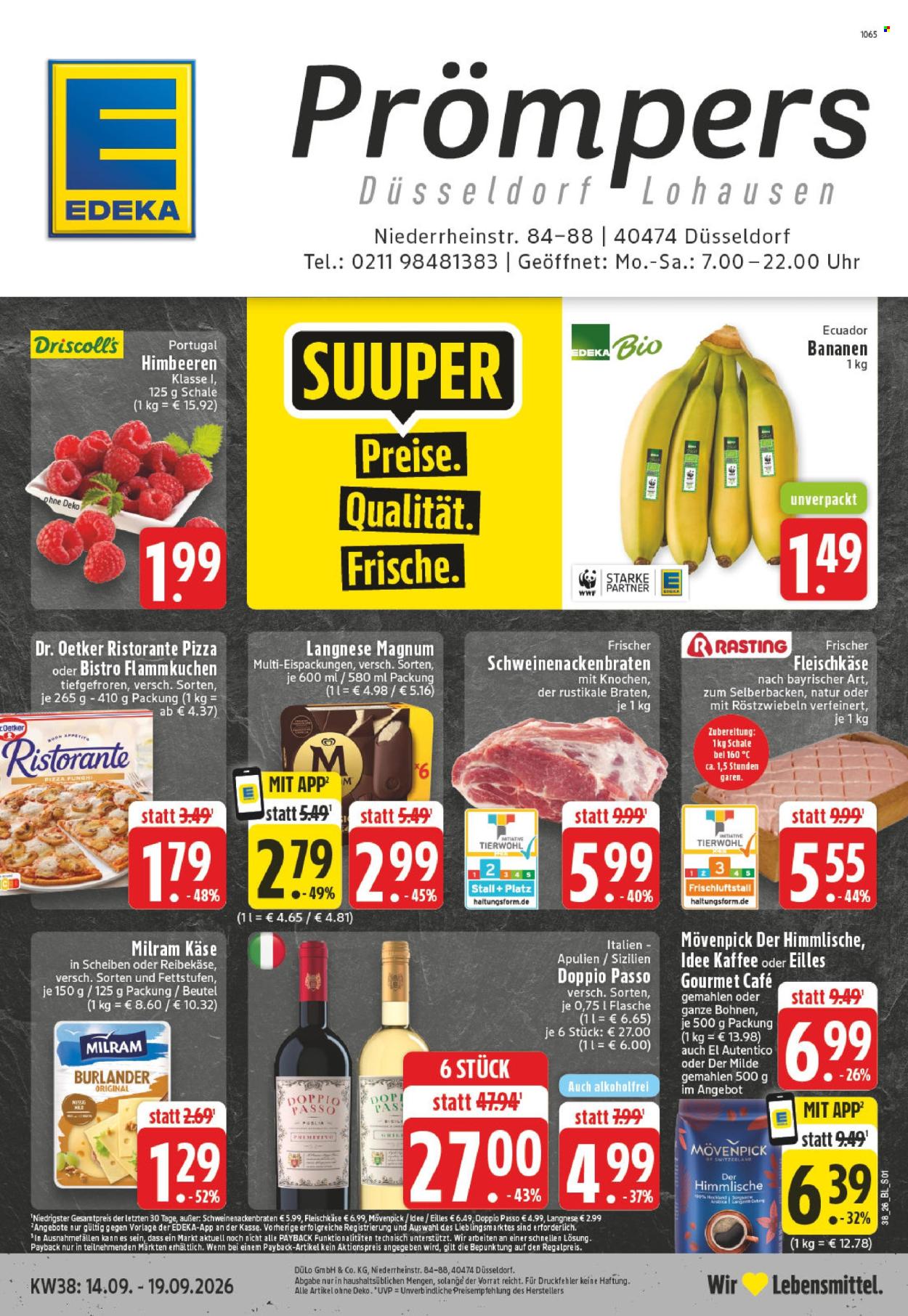 Edeka Prospekte  - 14.09.2026 - 19.09.2026. Seite 1