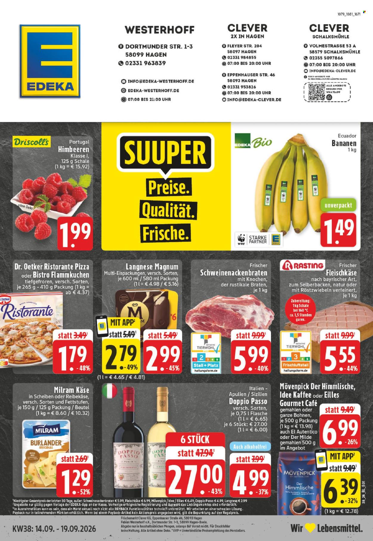 Edeka Prospekte  - 14.09.2026 - 19.09.2026. Seite 1