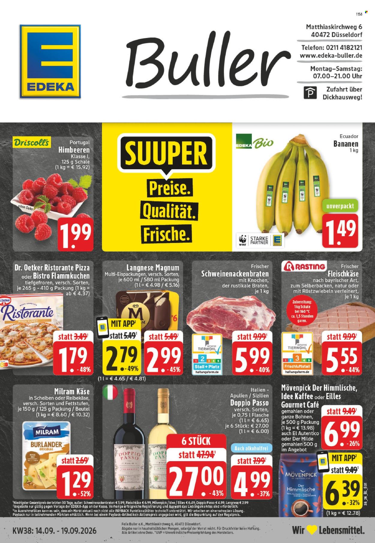 Edeka Prospekte  - 14.09.2026 - 19.09.2026. Seite 1