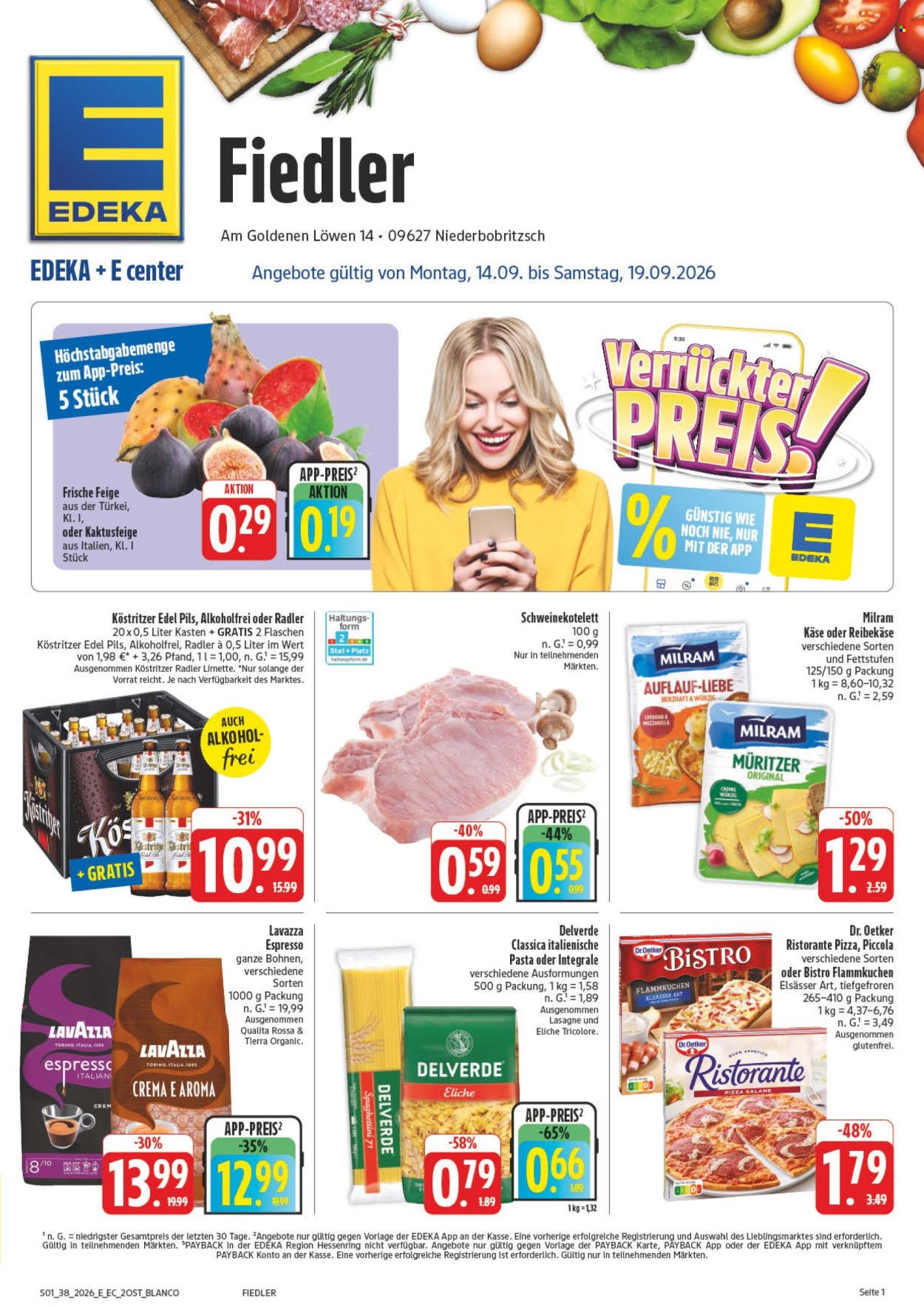 Edeka Prospekte  - 14.09.2026 - 19.09.2026. Seite 1