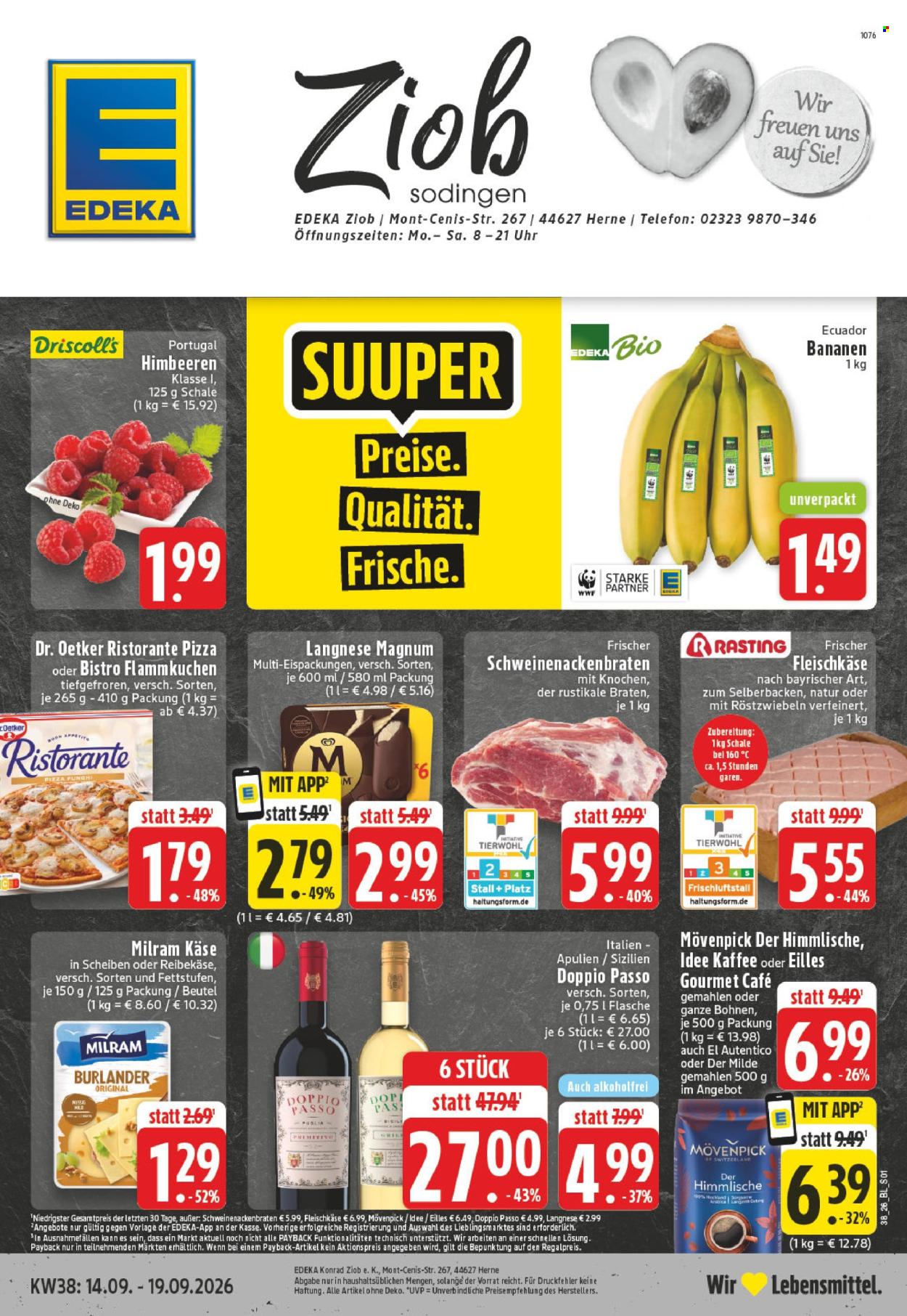 Edeka Prospekte  - 14.09.2026 - 19.09.2026. Seite 1