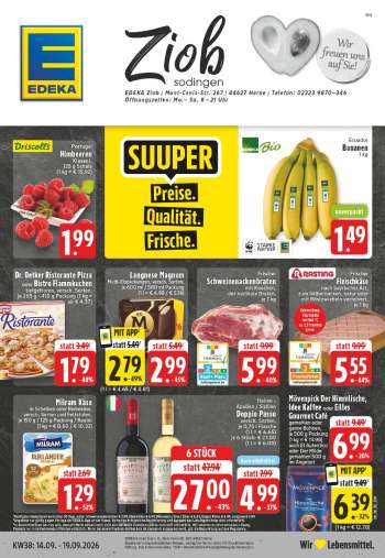 Prospekte Edeka - 14.09.2026 - 19.09.2026.