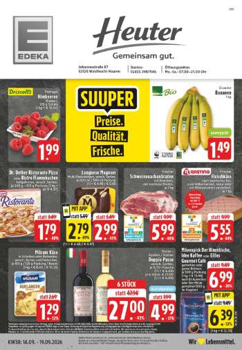 Prospekte Edeka - 14.09.2026 - 19.09.2026.