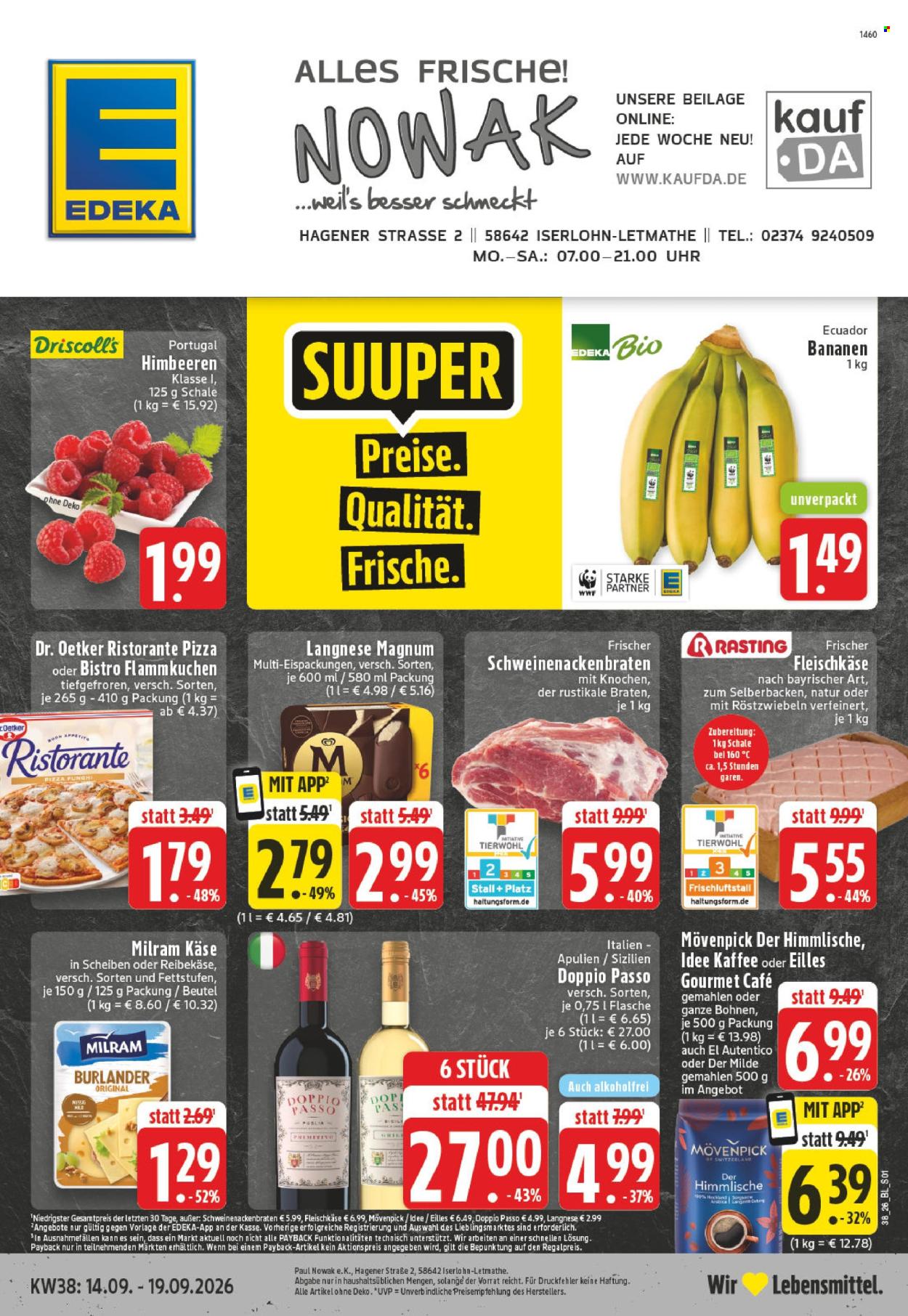Edeka Prospekte  - 14.09.2026 - 19.09.2026. Seite 1