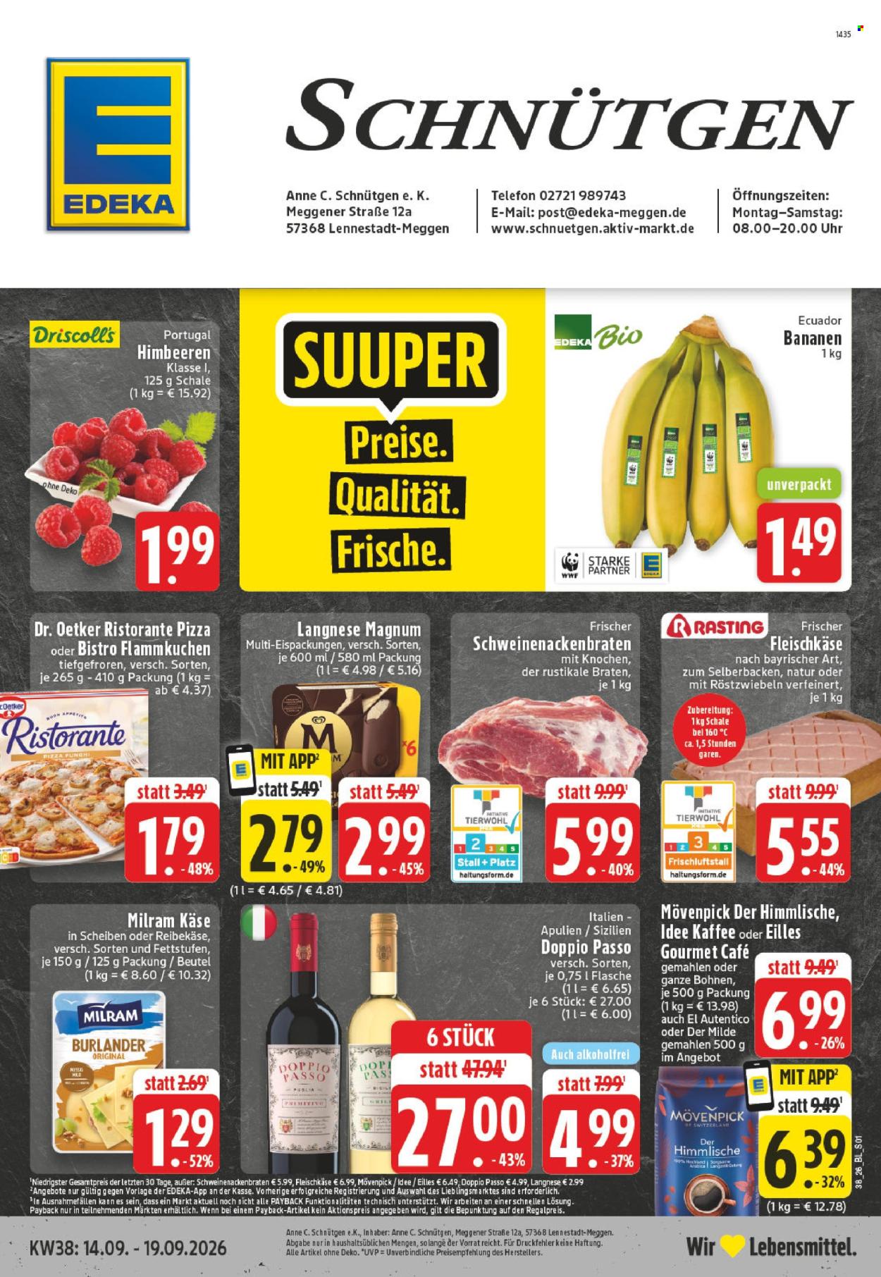 Edeka Prospekte  - 14.09.2026 - 19.09.2026. Seite 1