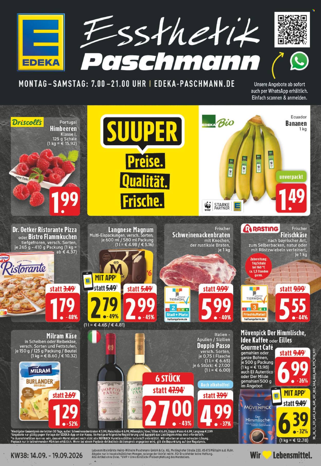 Edeka Prospekte  - 14.09.2026 - 19.09.2026. Seite 1