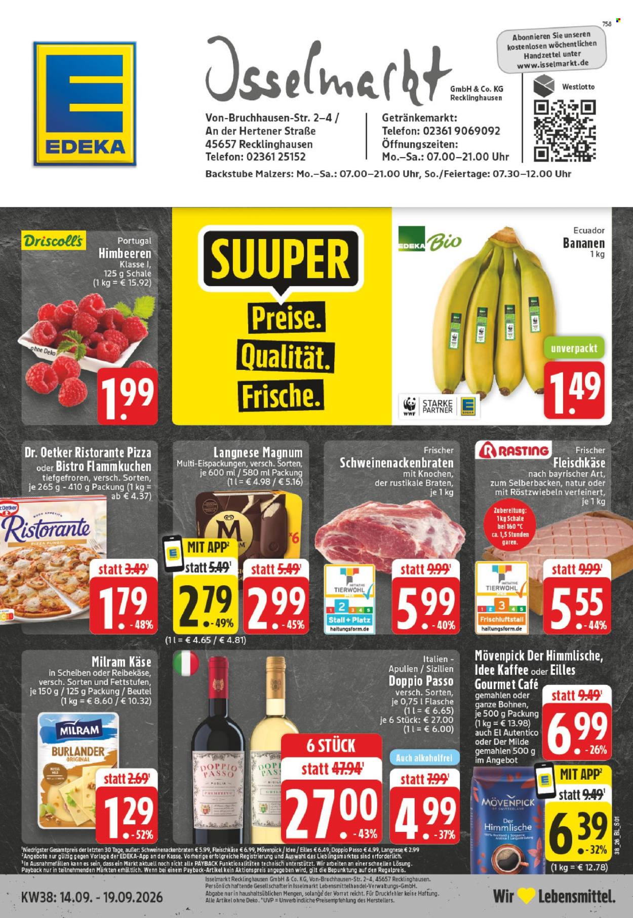 Edeka Prospekte  - 14.09.2026 - 19.09.2026. Seite 1
