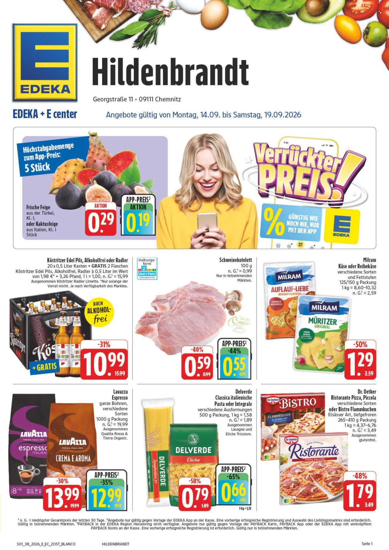 Edeka Prospekte  - 14.09.2026 - 19.09.2026. Seite 1