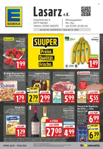 Prospekte Edeka - 14.09.2026 - 19.09.2026.