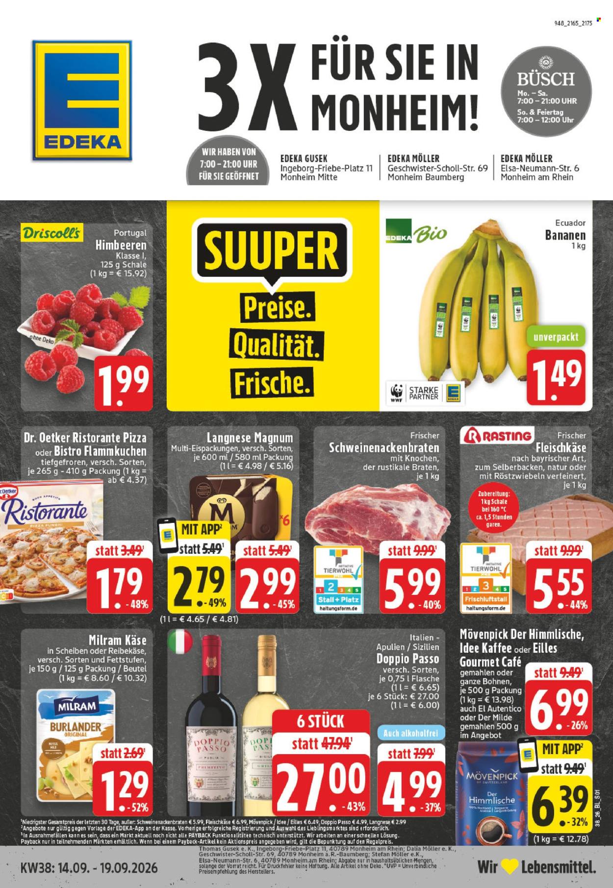 Edeka Prospekte  - 14.09.2026 - 19.09.2026. Seite 1