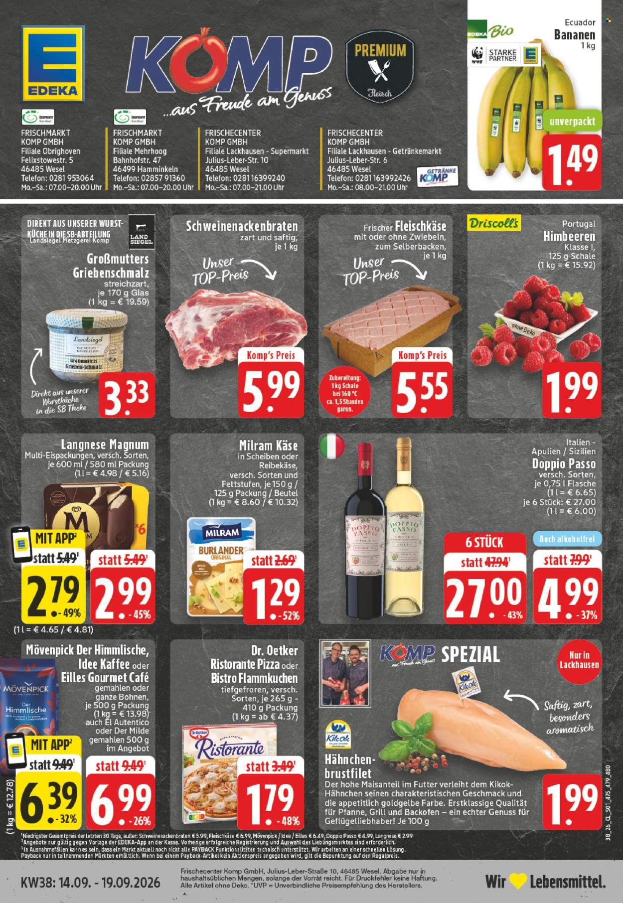 Edeka Prospekte  - 14.09.2026 - 19.09.2026. Seite 1