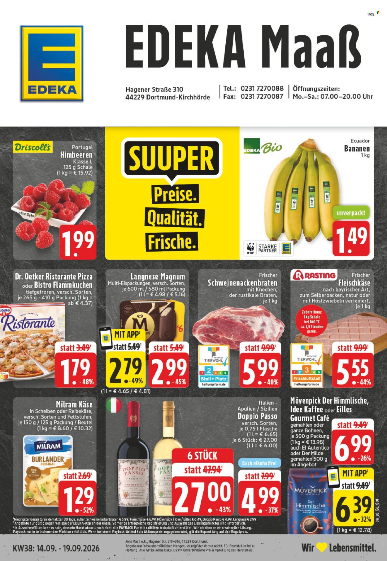 Edeka Prospekte  - 14.09.2026 - 19.09.2026. Seite 1