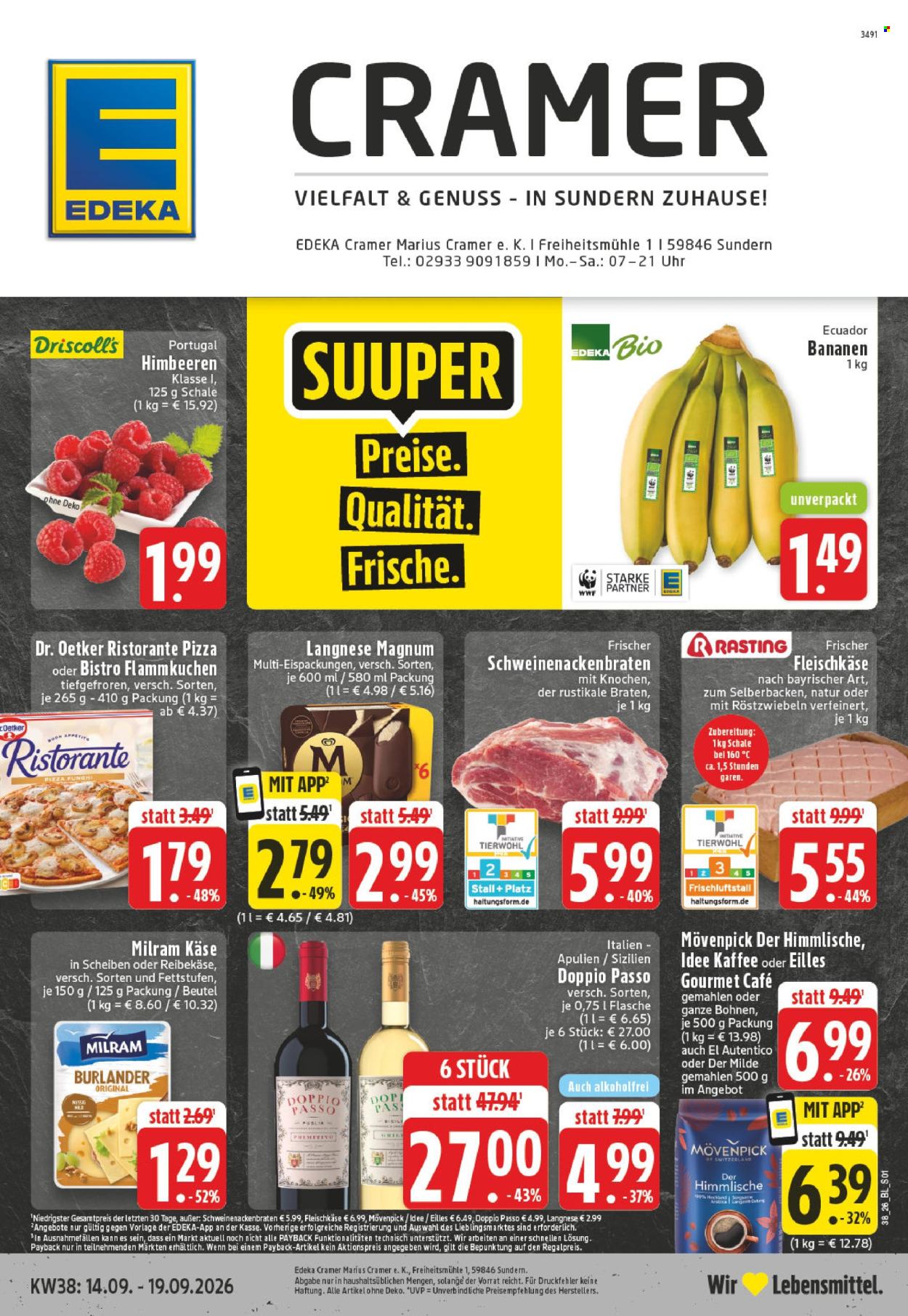 Edeka Prospekte  - 14.09.2026 - 19.09.2026. Seite 1