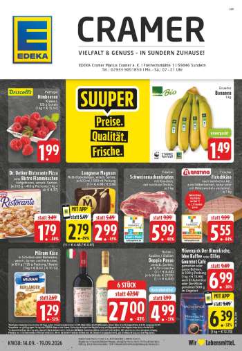 Prospekte Edeka - 14.09.2026 - 19.09.2026.