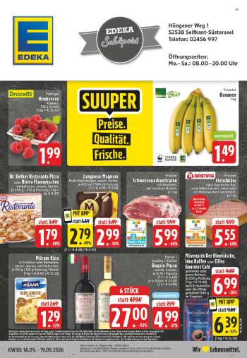 Prospekte Edeka - 14.09.2026 - 19.09.2026.