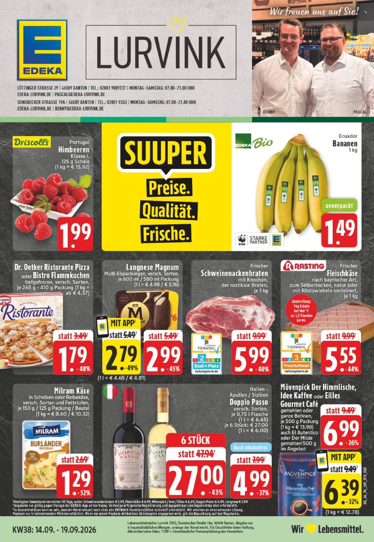 Edeka Prospekte  - 14.09.2026 - 19.09.2026. Seite 1