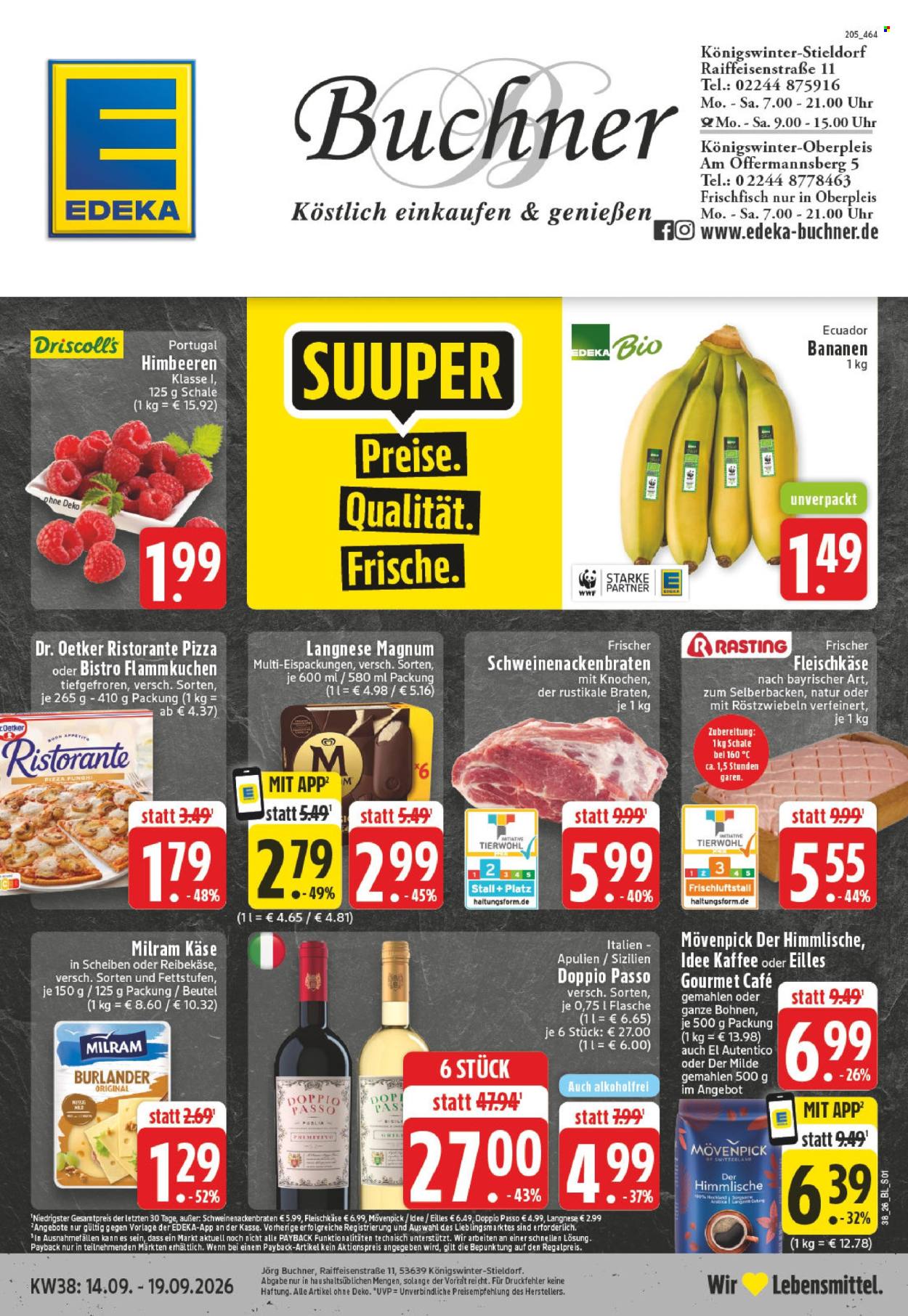 Edeka Prospekte  - 14.09.2026 - 19.09.2026. Seite 1