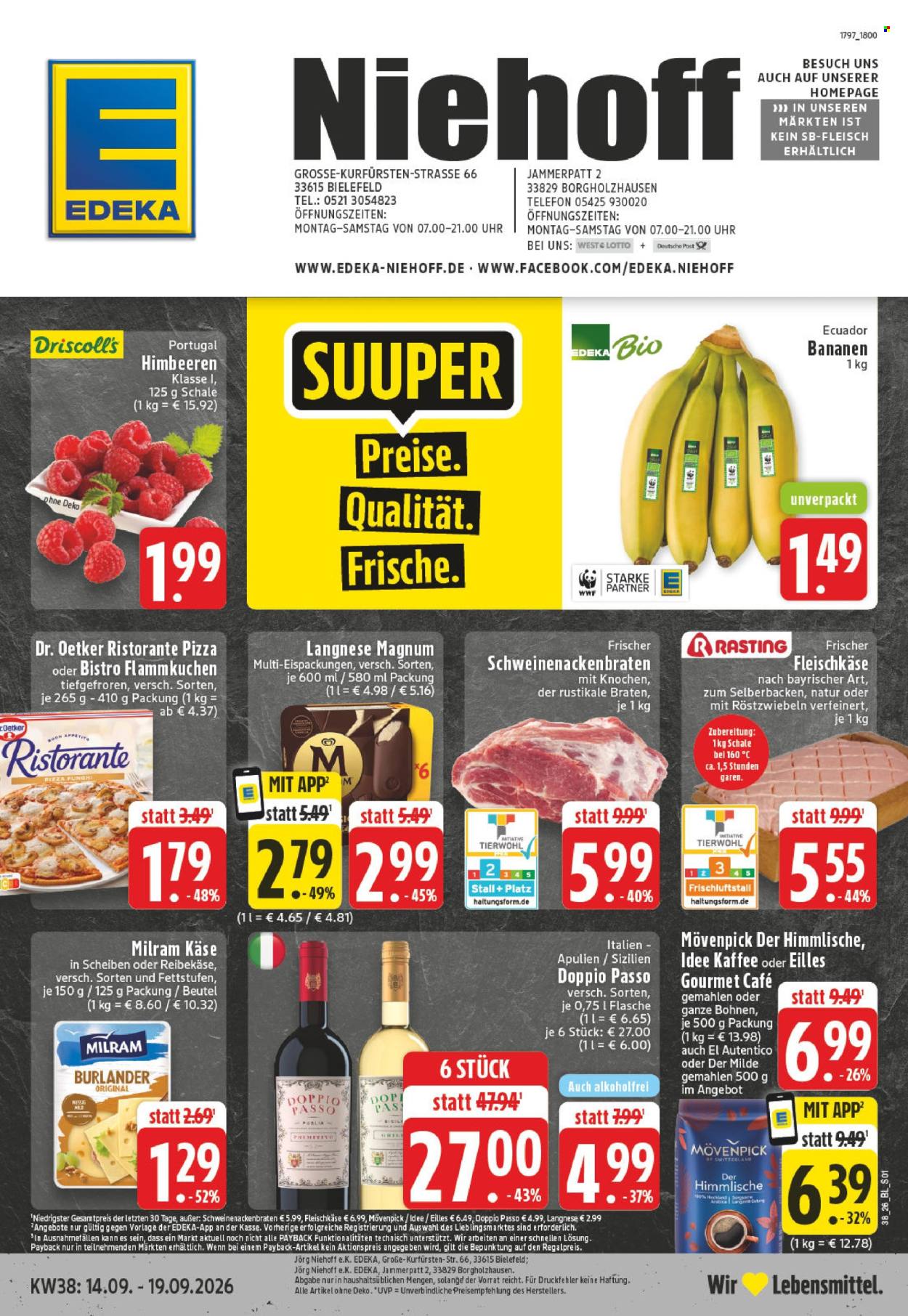 Edeka Prospekte  - 14.09.2026 - 19.09.2026. Seite 1