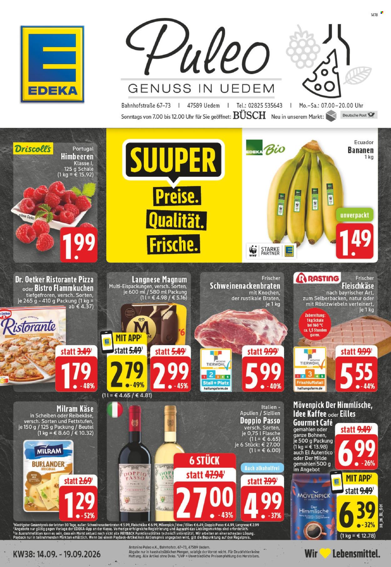 Edeka Prospekte  - 14.09.2026 - 19.09.2026. Seite 1