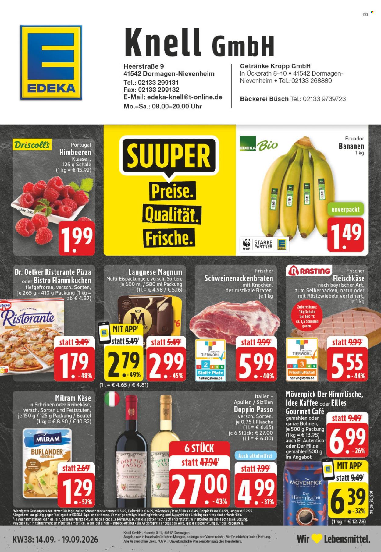 Edeka Prospekte  - 14.09.2026 - 19.09.2026. Seite 1