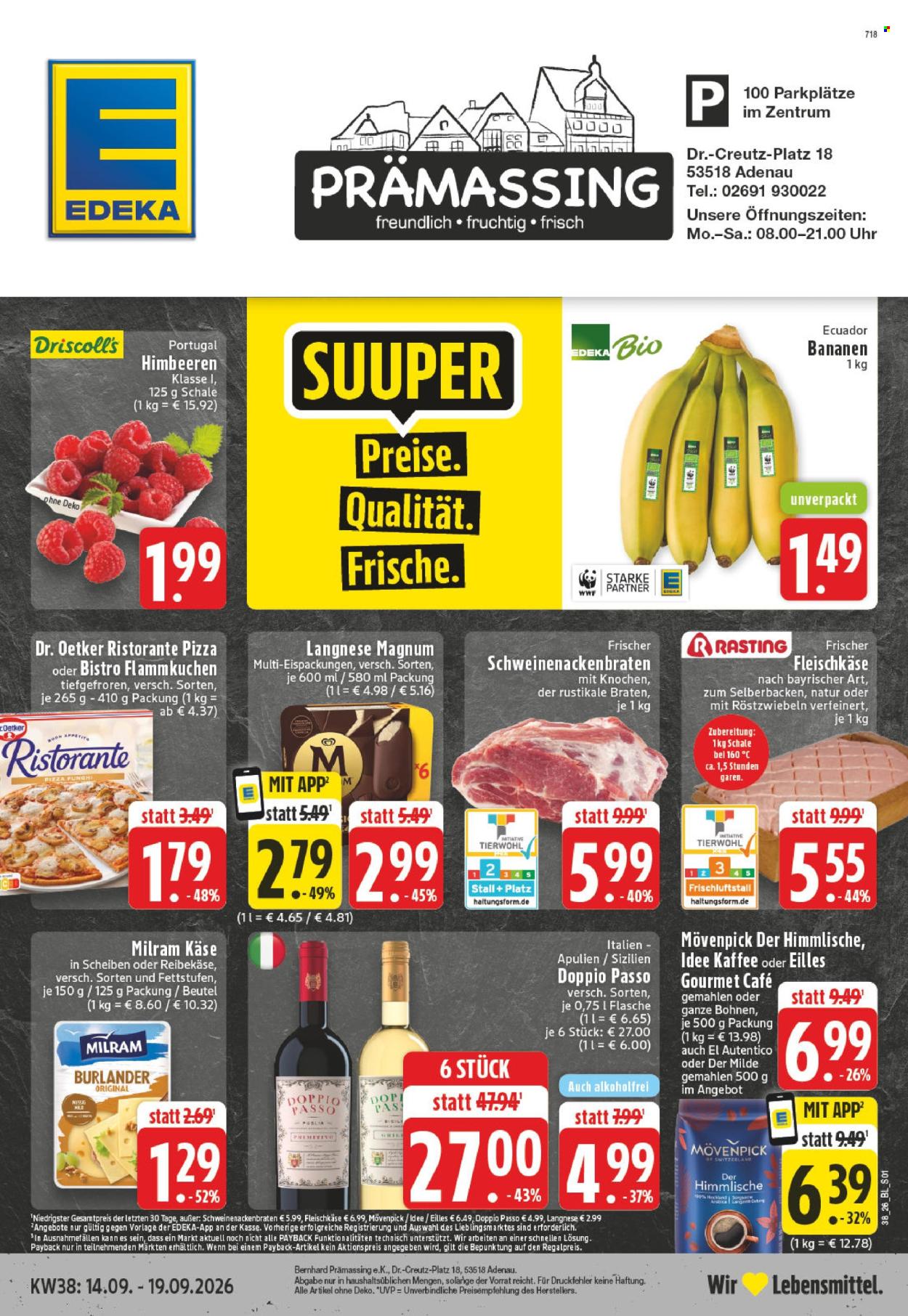 Edeka Prospekte  - 14.09.2026 - 19.09.2026. Seite 1